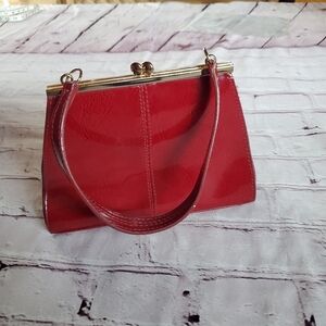 Elegant Red Handbag Small Snap Liz Claiborne Classy Prom Formal Wedding